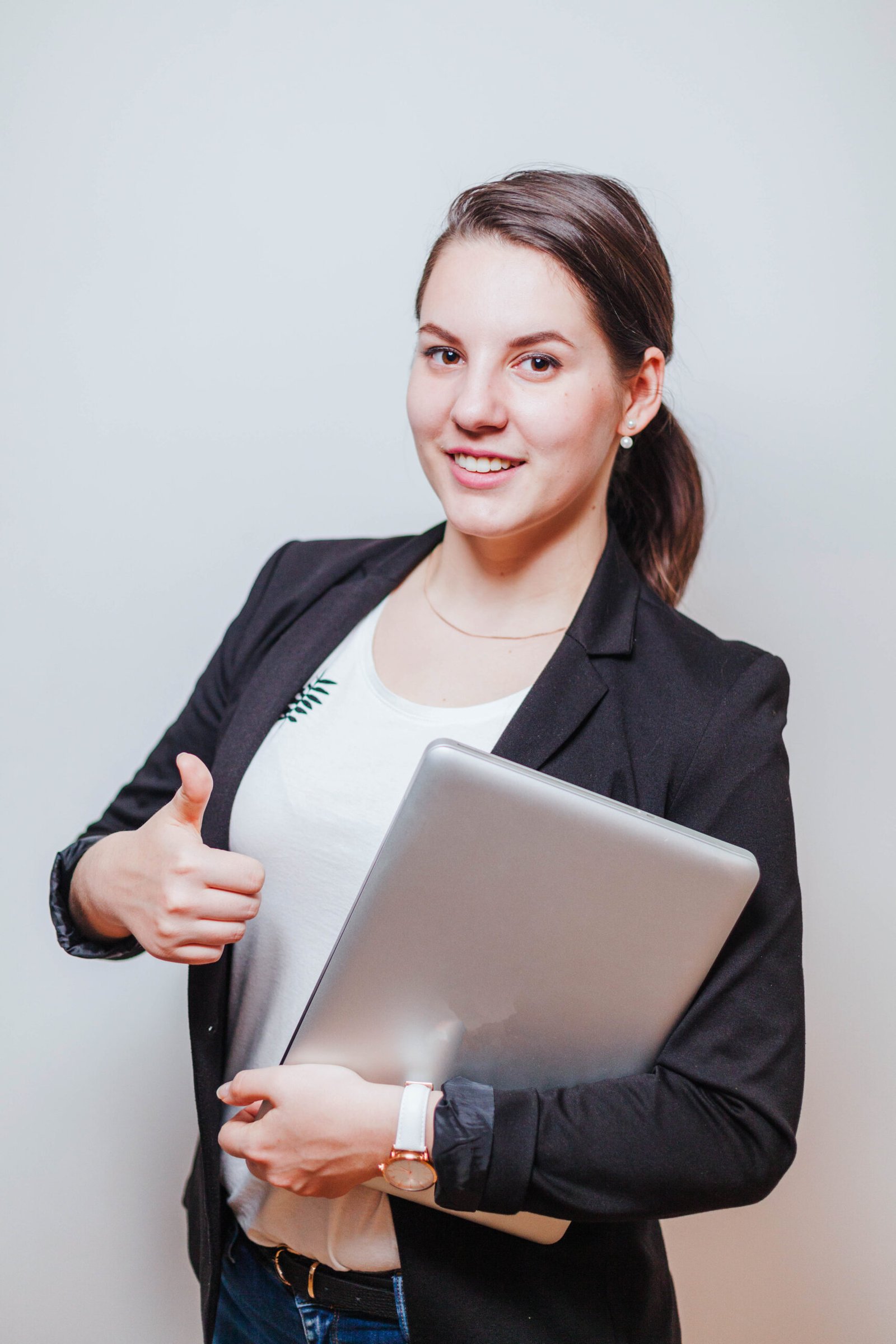 Professional with laptop